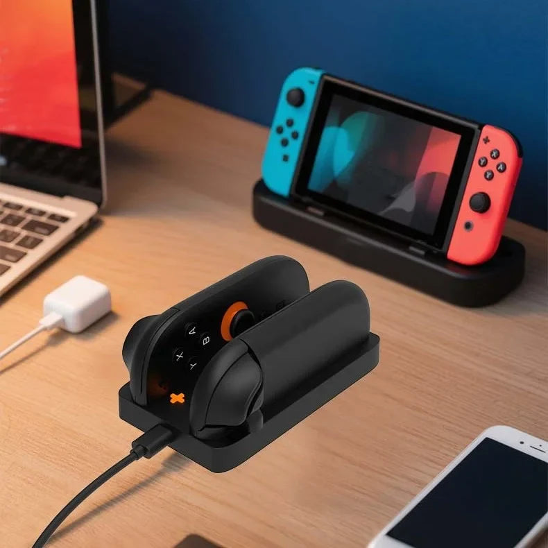 Charging Dock for Nintendo Switch 2 Joycons Dock Charger Stand Station with LED Indication USB Type-C Charger Cable for Switch 2