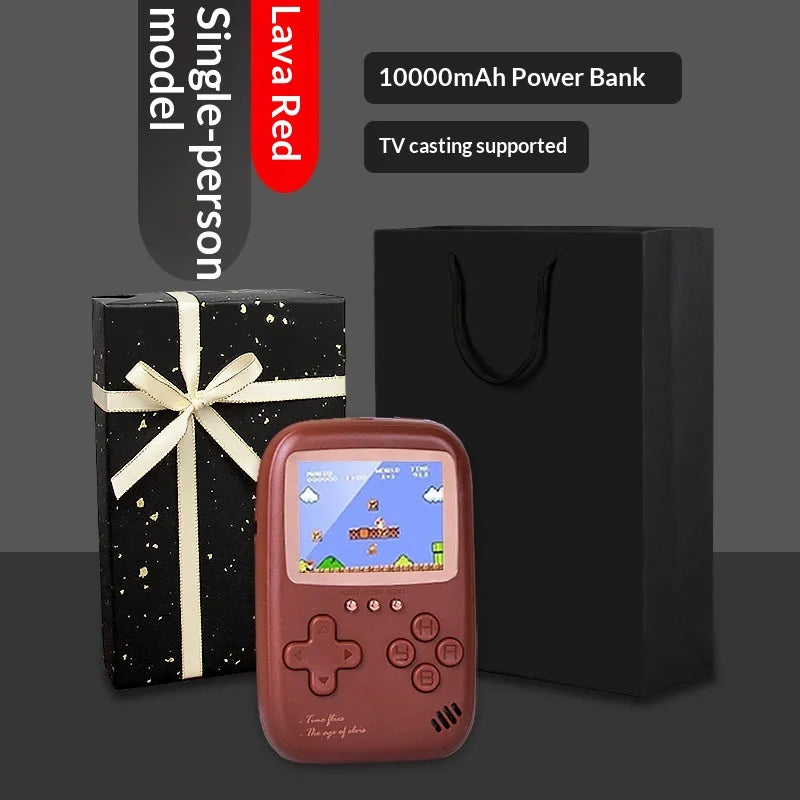 Retro Handheld Game Console with 10000mAh Power Bank, 500 Games