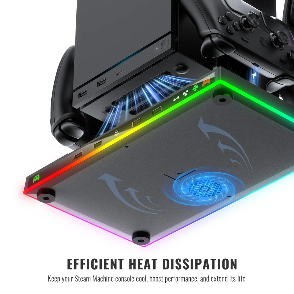 ipega Cooling and Charging Dock with RGB for Steam Machine