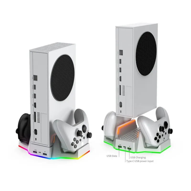 11A68Z Dual Controller Charging For S Compatible, Console Cooling Stand With Cooling Fans- TYX-0663D Multifunctional Chargi
