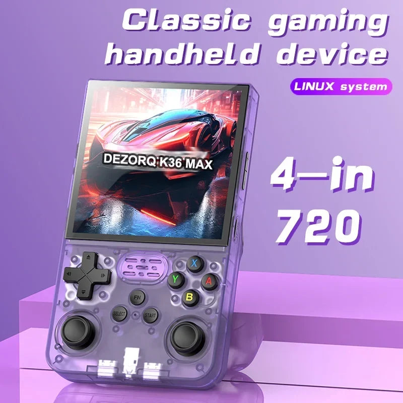 K36 Max Retro Handheld Game Console 4-Inch IPS, 10000+ Games