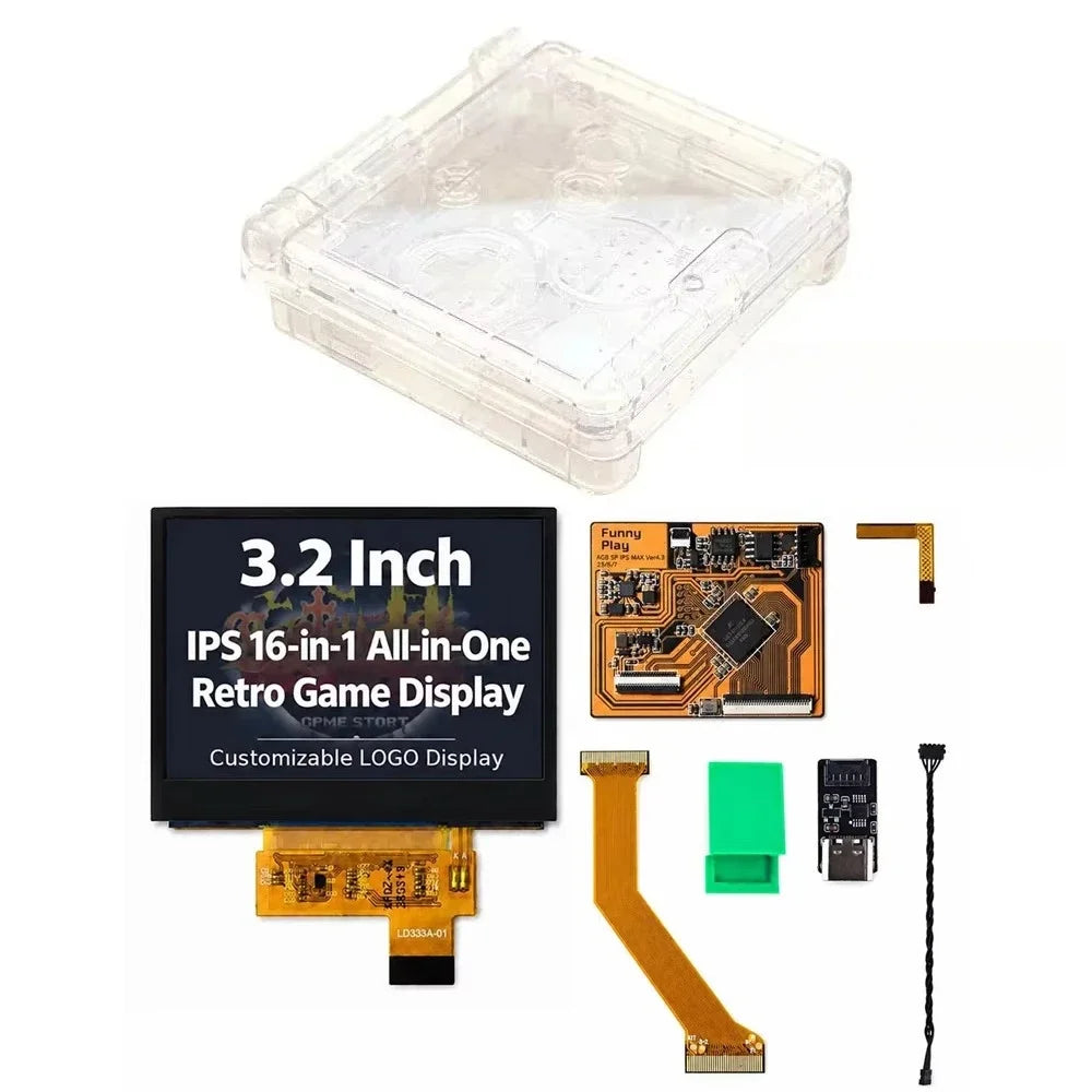 FunnyPlaying IPS V5 LCD Kit for GBA SP, 3.2" Laminated 960x640