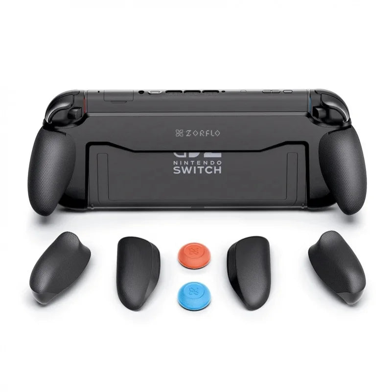 Ergonomic Silicone Grip for Nintendo Switch 2 2025 Non-Slip Replaceable 3 Sizes Grip Shell Dock Kickstand Friendly Handheld Gami