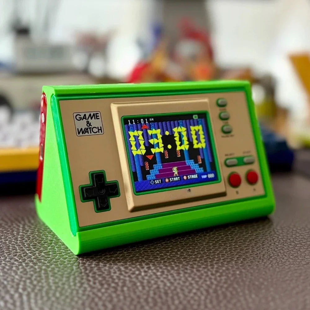 For Nintendo Game & Watch 3D Printed Side Sliding Display Stand Holds 2 Consoles Desktop Storage Holder Organizer