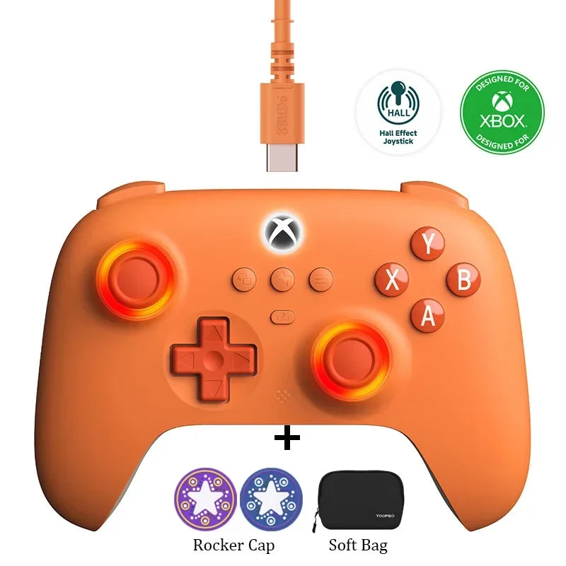 8BitDo Ultimate C Wired Xbox Controller with RGB Fire Ring