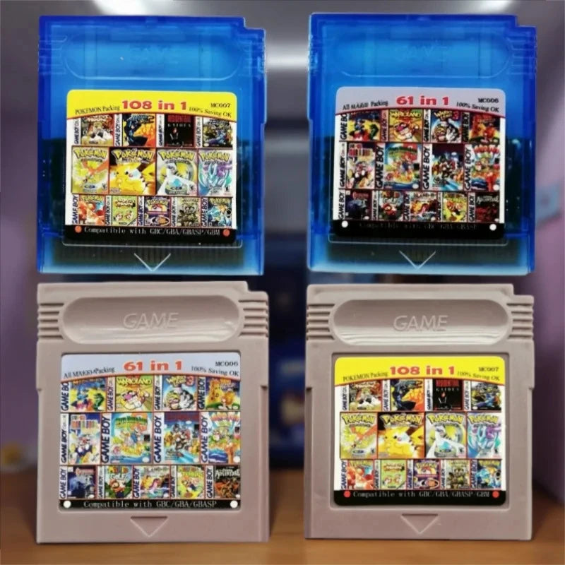 Pokémon Series 61/108-in-1 English Game Card for GBC/GBA/SP/GBM