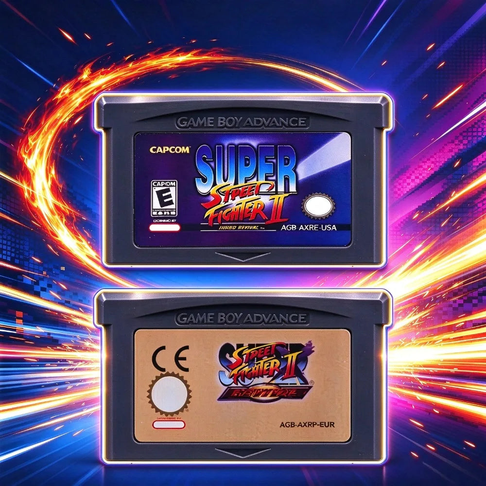 Entertainment English Version Super Street Fighter 2 GBA Game 32-bit Electronic Console Ink Cartridges Game Card DS NDSL USA/EUR
