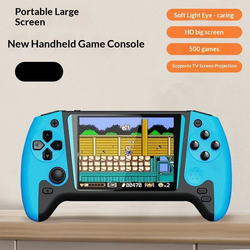 Sup Handheld Game Console Retro Rechargeable Dual Player Three Five Inch Screen 500 Games Support Tv Output Nostalgic For Adults