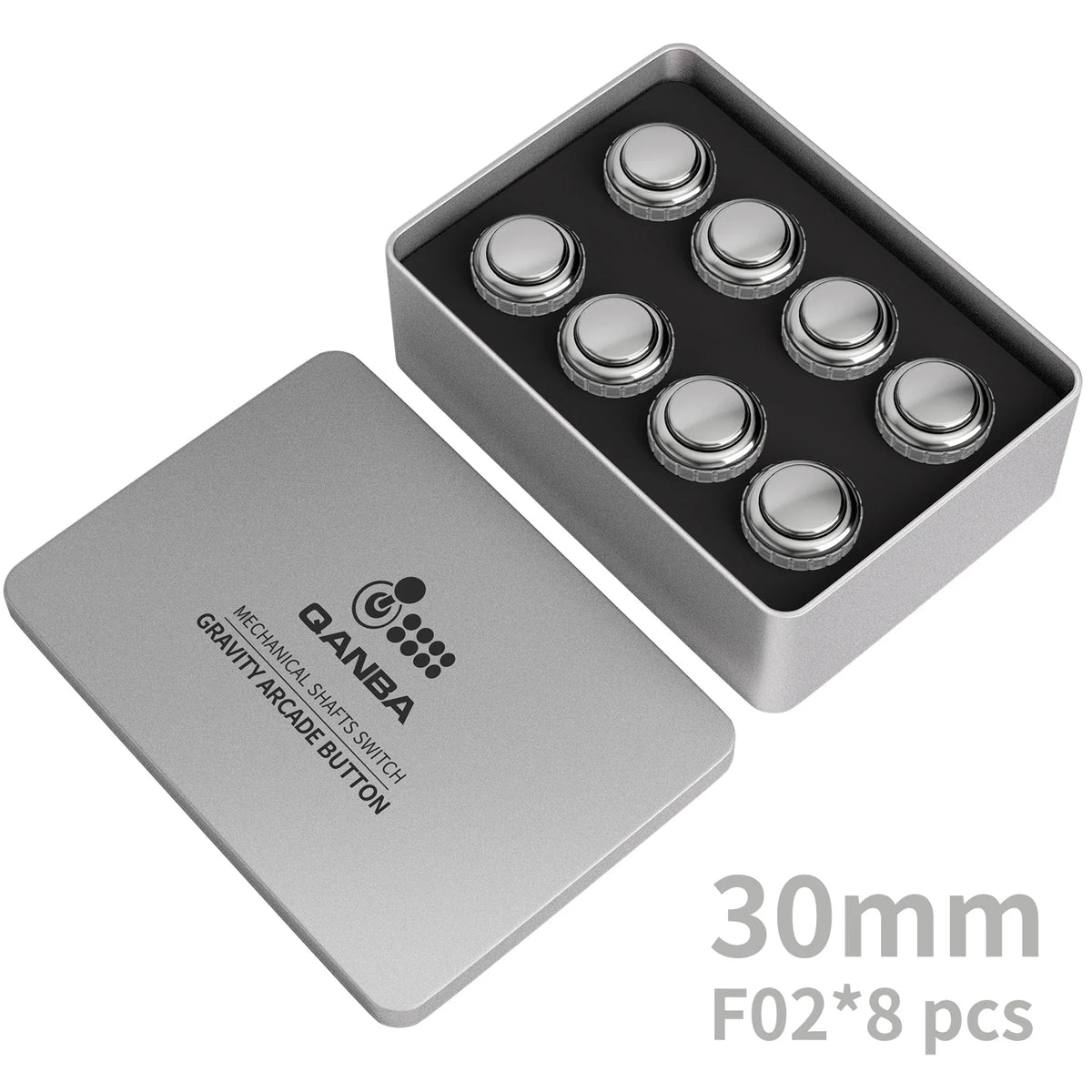 QANBA Gravity LX Arcade Buttons Metallic Color 30mm Mechanical Pushbutton Switch Arcade Stick Accessory DIY Parts