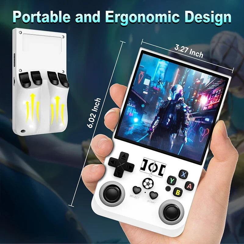 R36Pro Retro Handheld Game Console 3.5 Inch IPS, Up to 30000 Games
