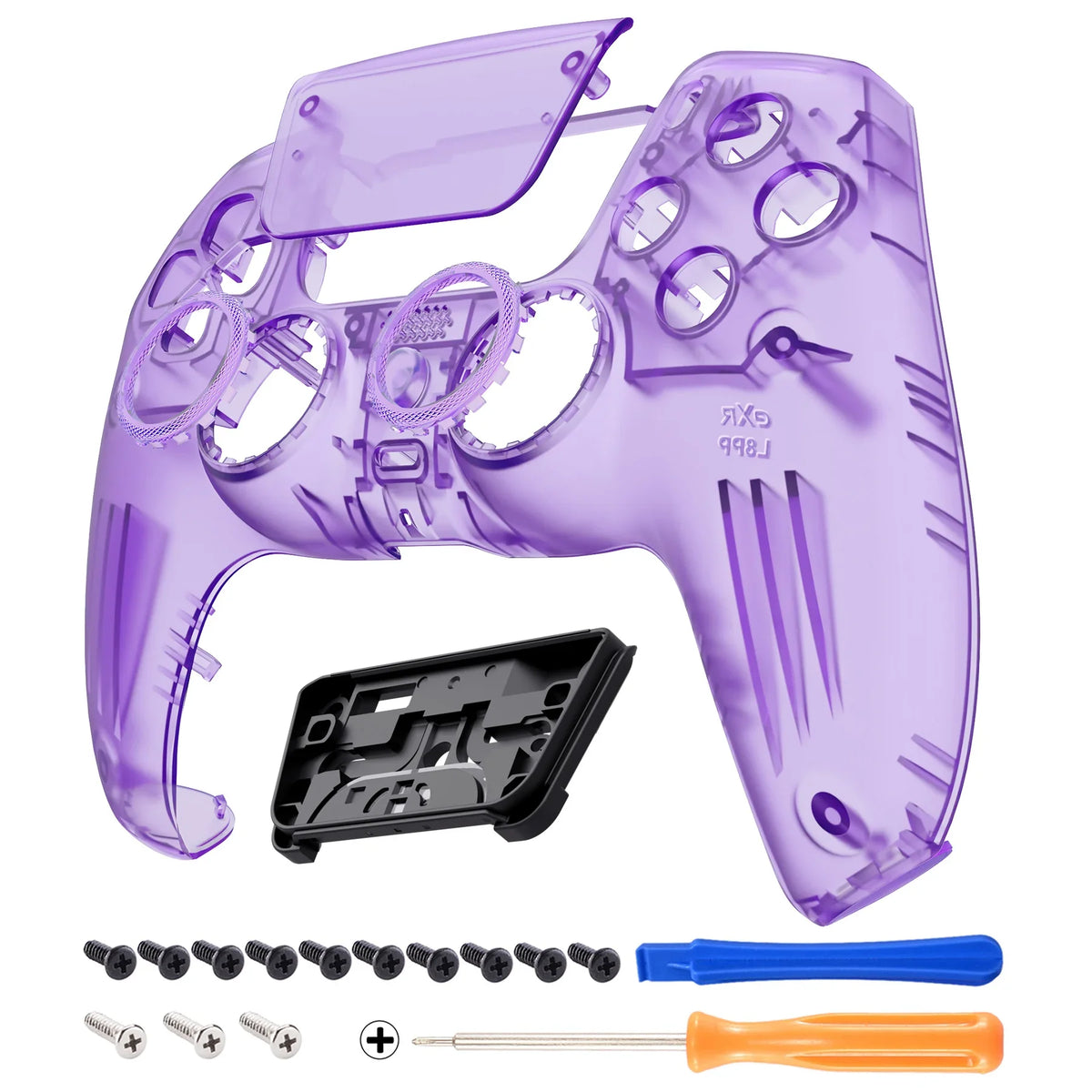 eXtremeRate LUNA Redesigned Replacement Front Shell Touchpad Compatible with ps5 Controller BDM-010/020/030/040/050
