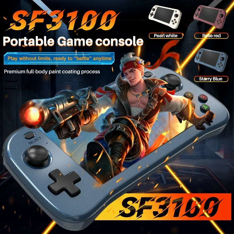 SF3100 Handheld Game Console 4.3-Inch with TV Out, 20000+ Games
