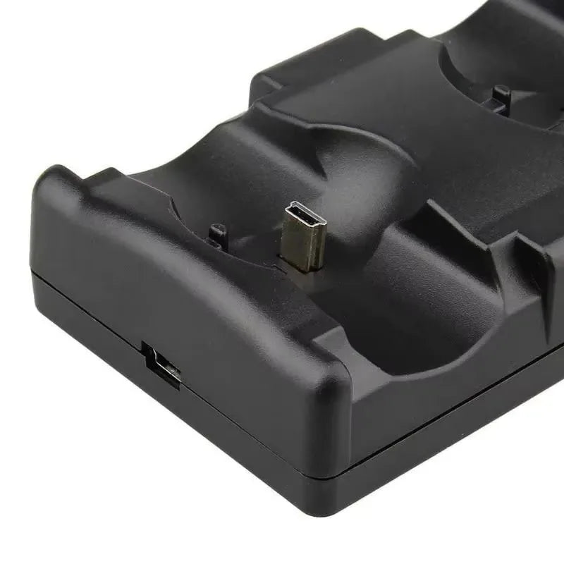 Dual USB Charger Dock for PS3 Controllers with Red, Green Lights