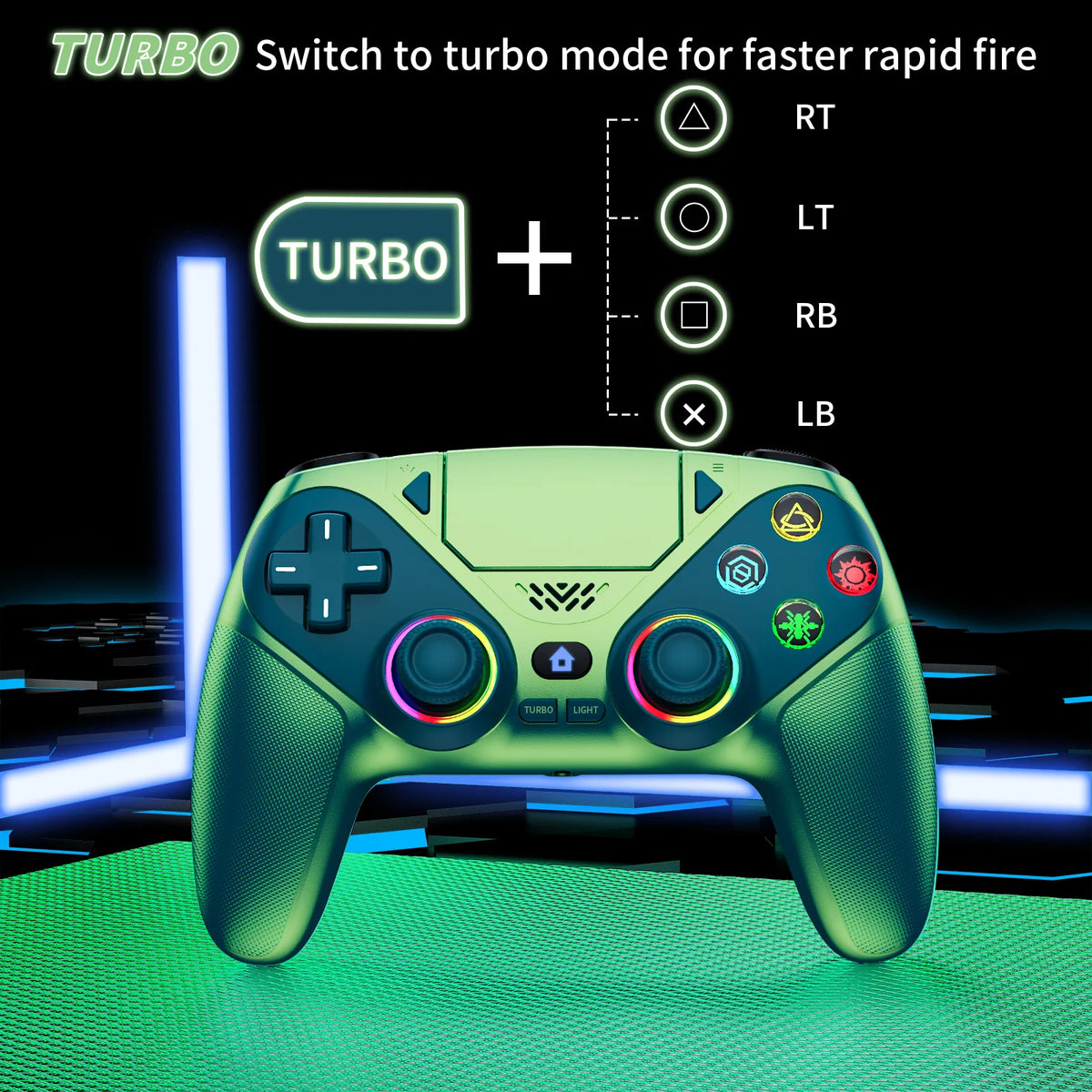 GAMROMBO RH-5188 Wireless RGB Controller for PS5 PC