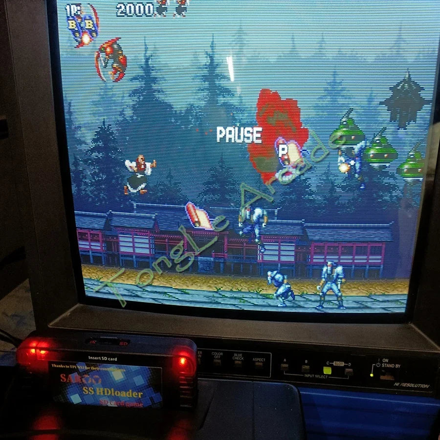 2025 Newest V0.7 SAROO SS HDloader Game Reader Cartridge Card Support SD TF Menory Cards Play Games Without CD for Saturn System