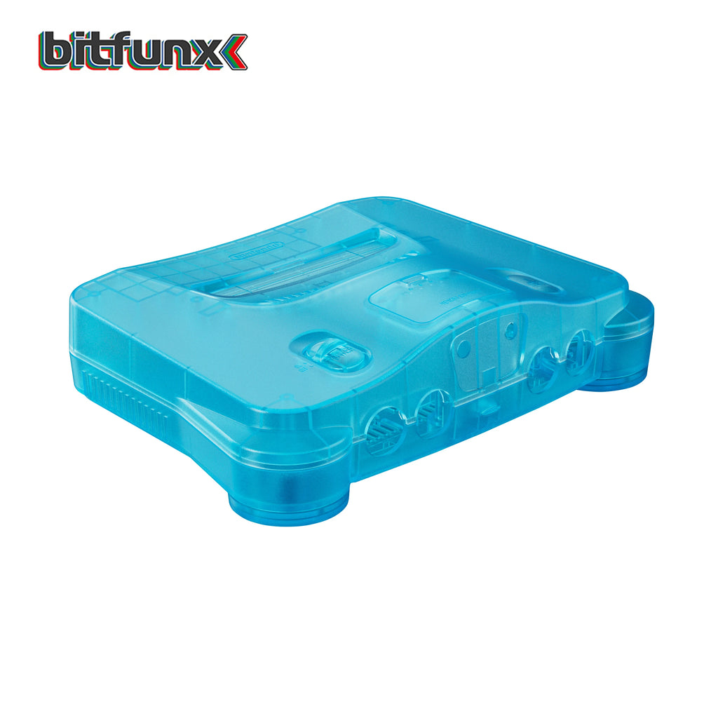 N64 Bitfunx Ice Blue Replacement Shell for Nintendo 64