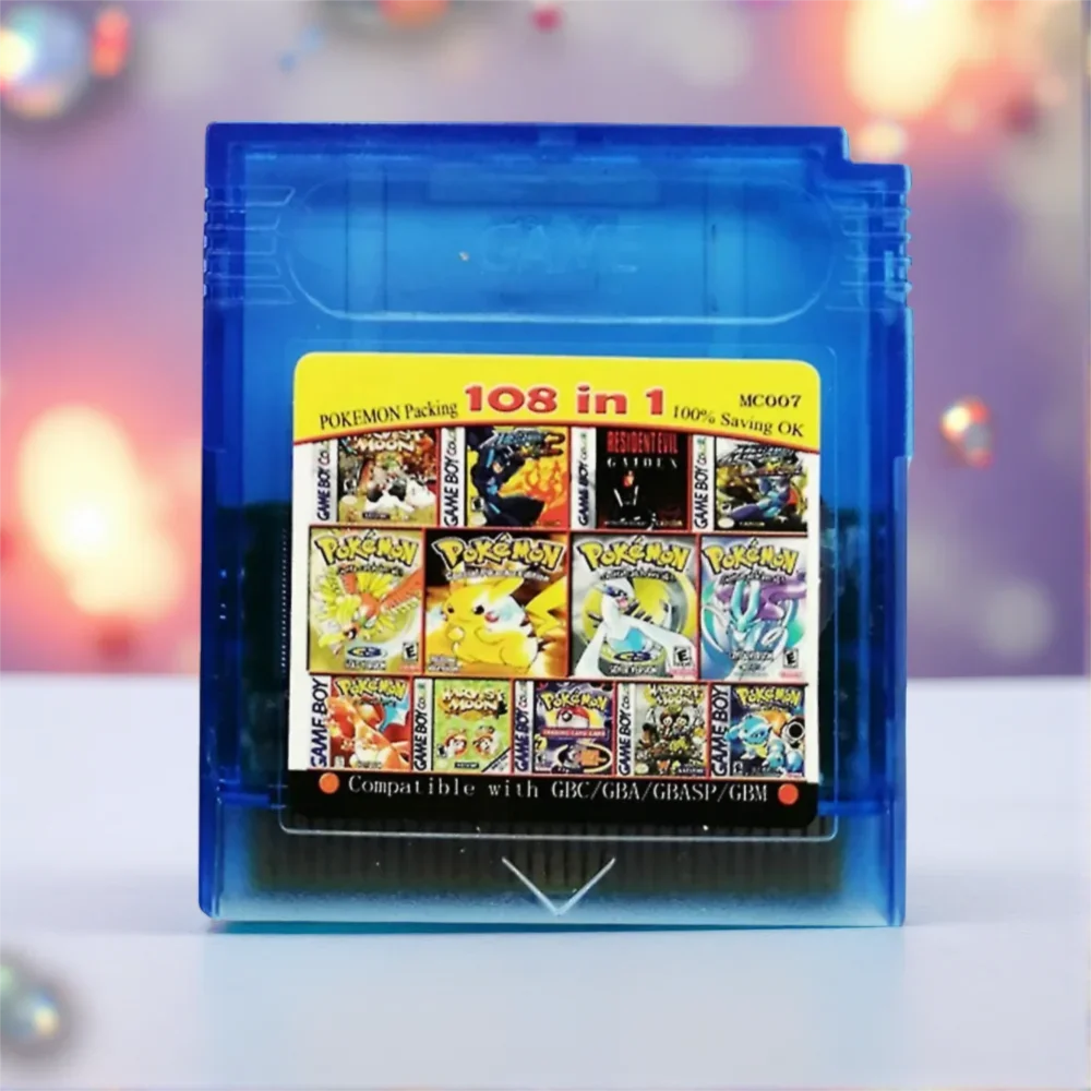 Pokémon Series 61/108-in-1 English Game Card for GBC/GBA/SP/GBM