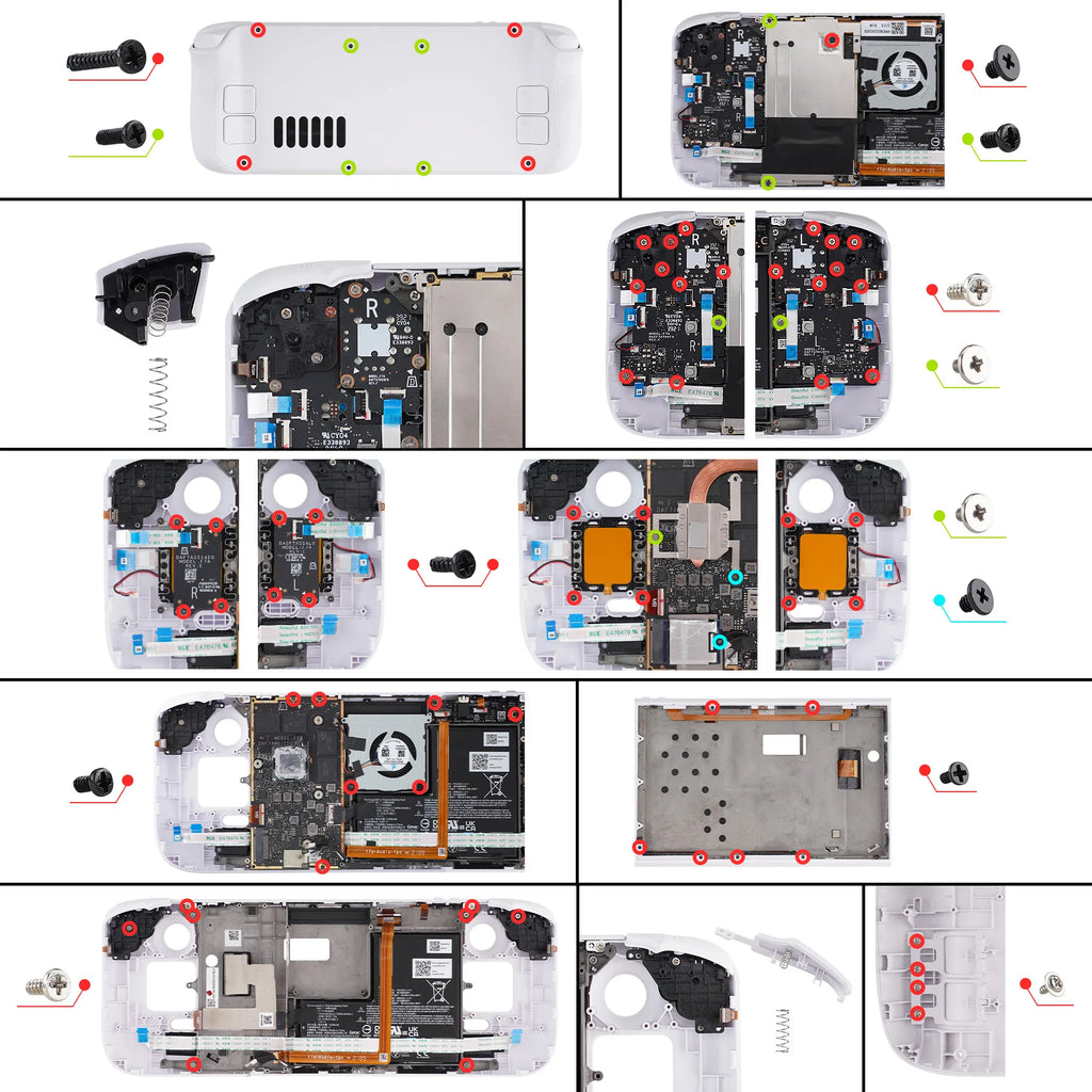 Steam Deck LCD eXtremeRate Clear Replacement Shell Set