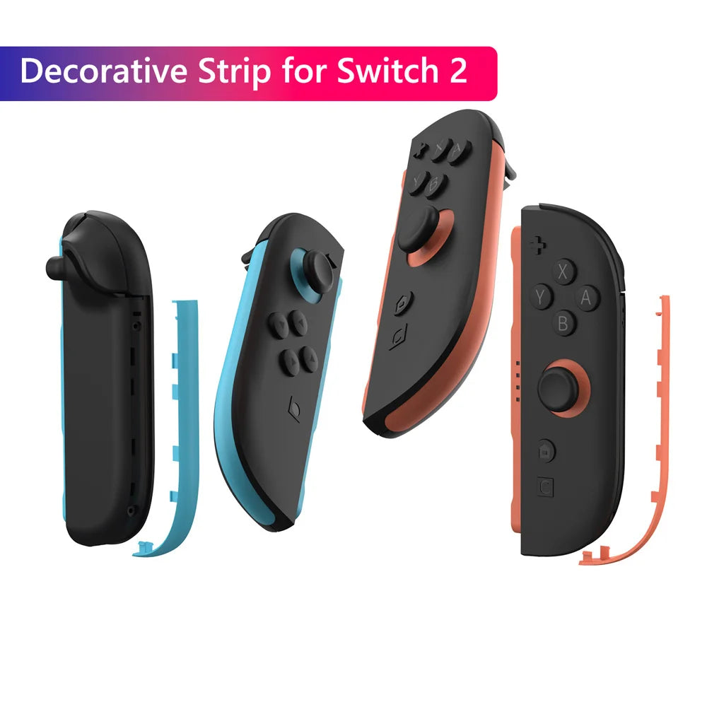 Joy-Con Shell for Nintendo Switch 2, Decorative Strip Faceplate