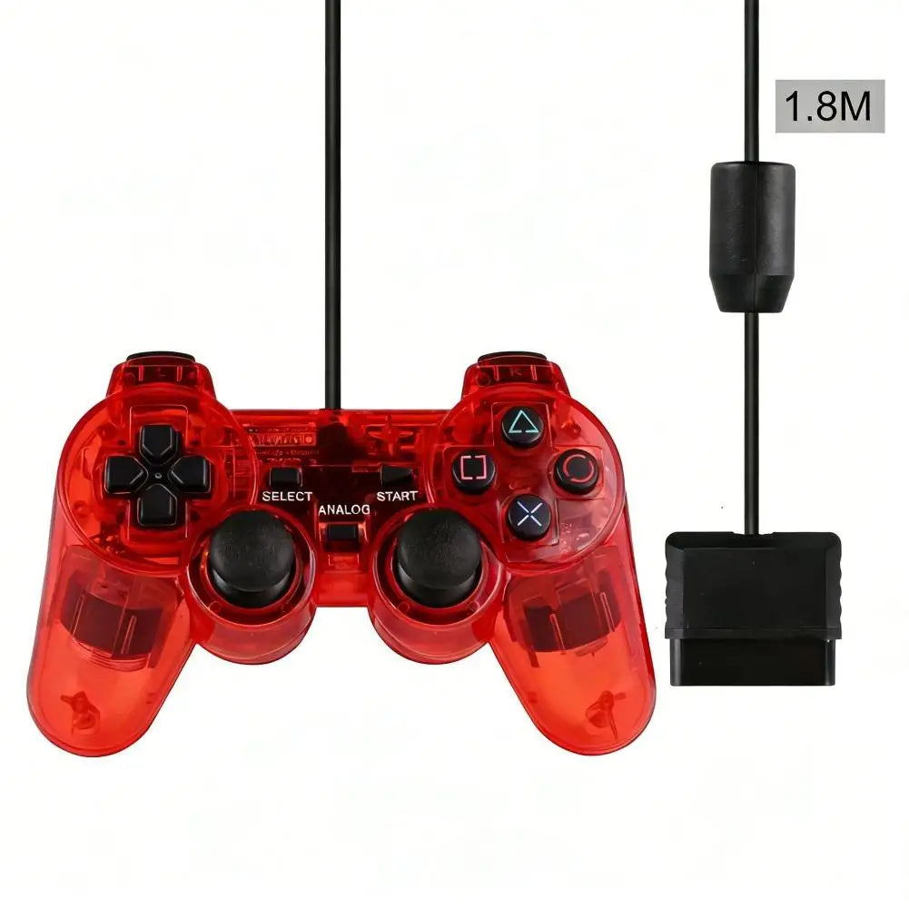 Transparent Wired Controller for PS1, PS2 and PS2 Slim
