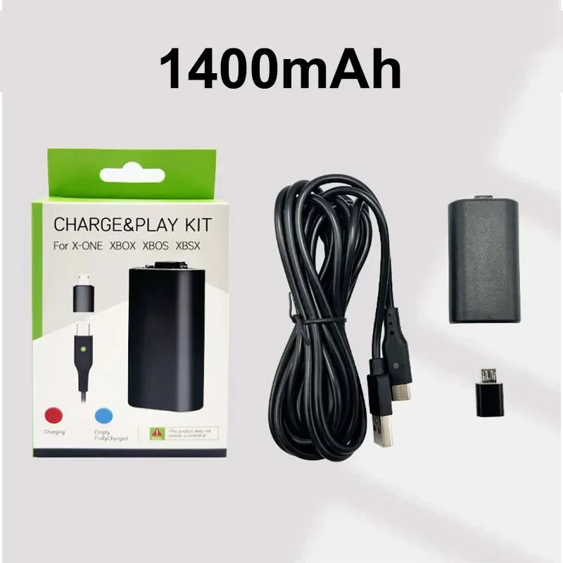 Play and Charge Kit for Xbox One X/S, Lithium Polymer Battery