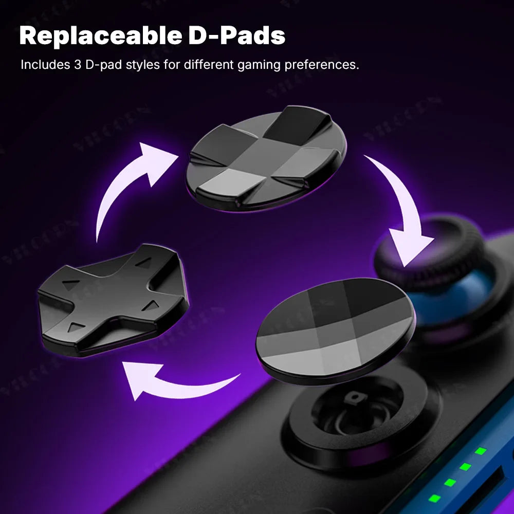 Wireless Gamepad for Switch2 RGB Magnetic L&R Joypad Controller Hall 3D Joystick 9-Axis Motion Turbo One-Key Wake Up Macro Key