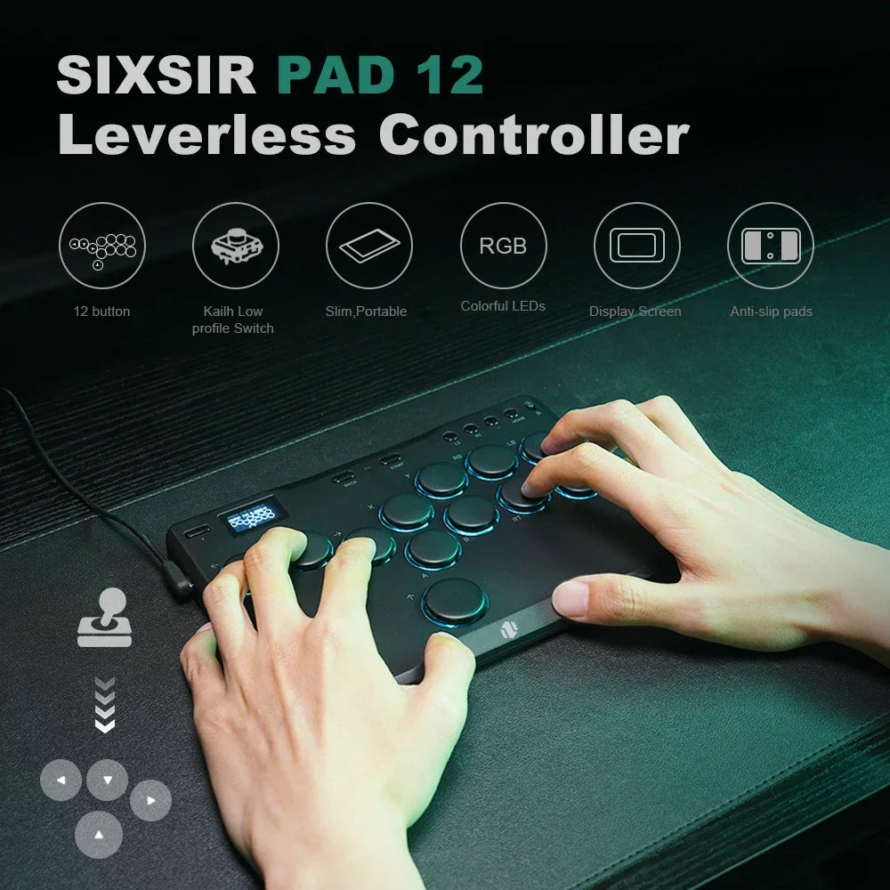 Haute42 P12 Mini Stickless Hitbox Controller for PC/PS4/PS5