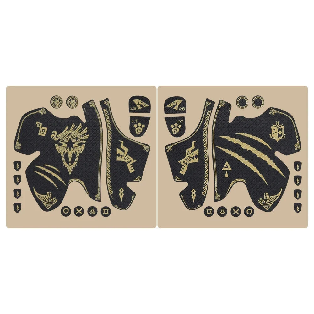 FINALORD PS5 DualSense Controller Grip Tape, Non-Slip, Gold