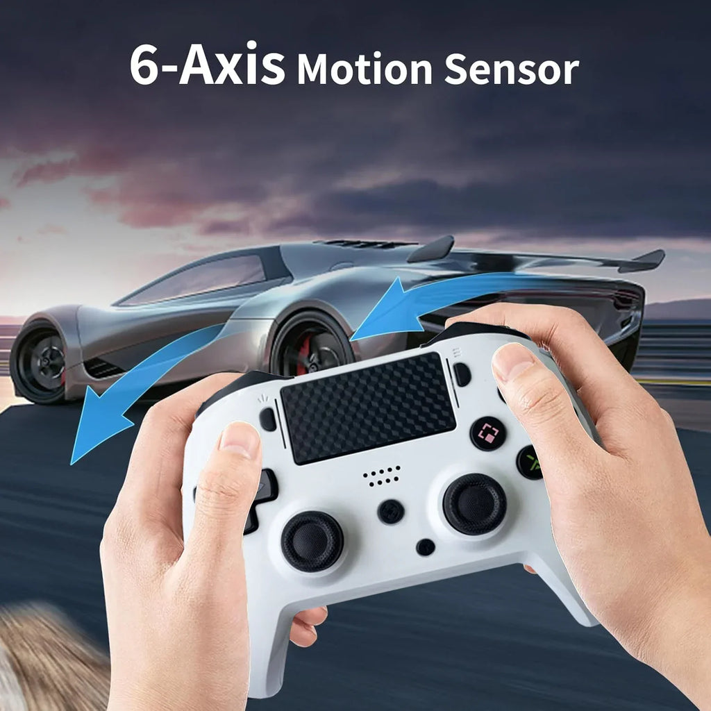 Wireless Controller for PS4, Switch 2 & Switch, RGB, 6-Axis Gyro