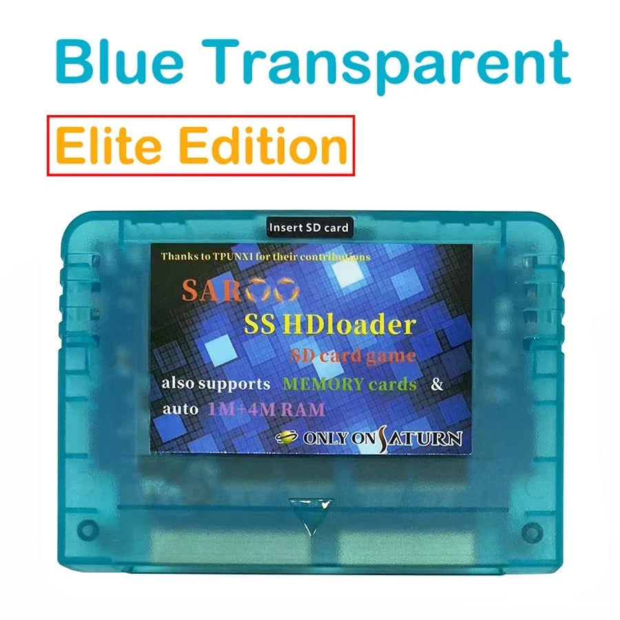 2025 Newest V0.7 SAROO SS HDloader Game Reader Cartridge Card Support SD TF Menory Cards Play Games Without CD for Saturn System