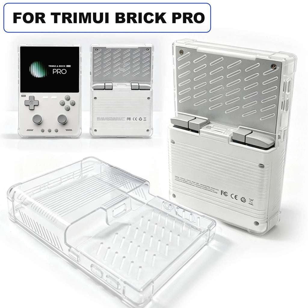 Transparent TPU Protective Case For TRIMUI BRICK Pro Shockproof Anti-Scratch Handheld Game Console Cover Accessories