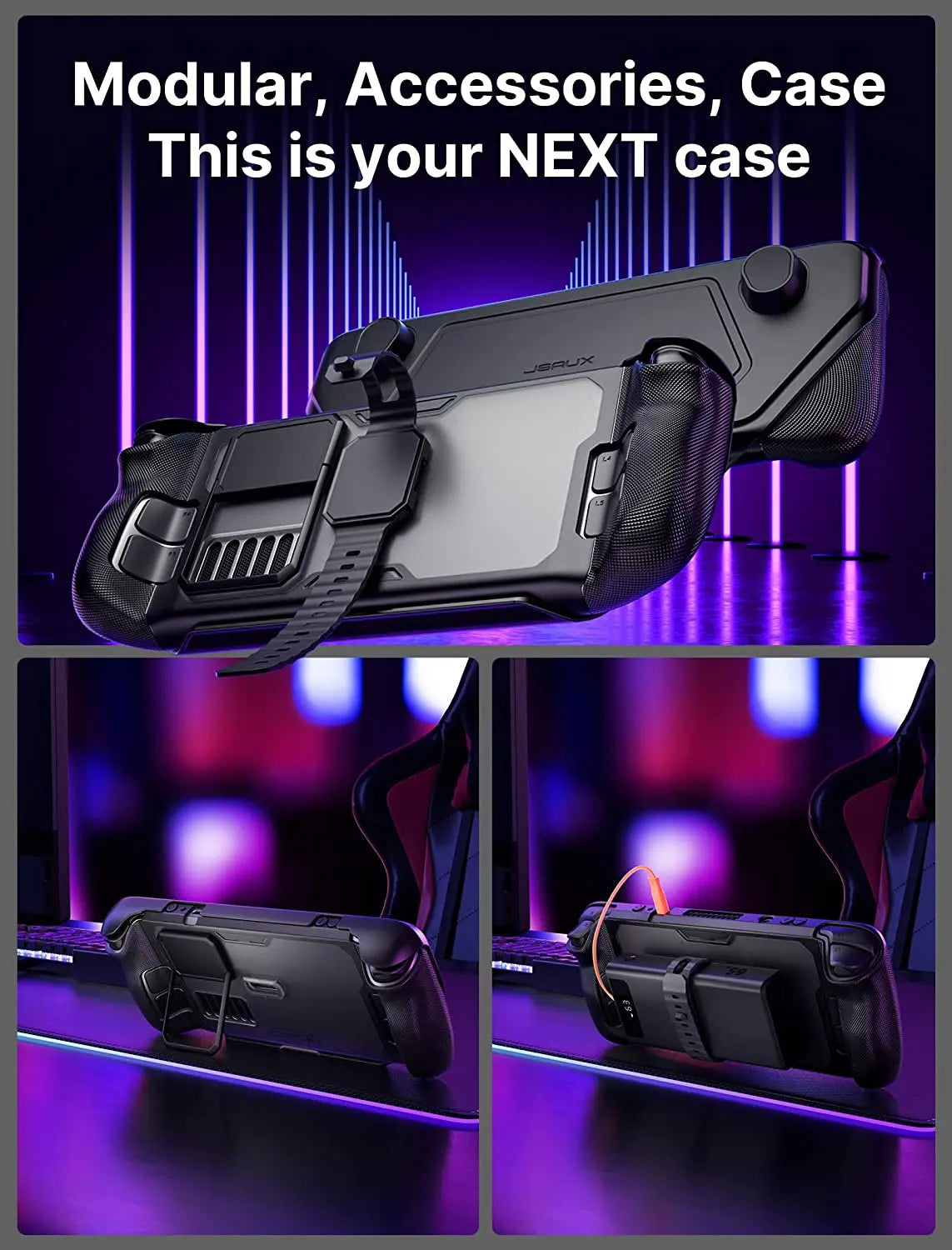 Steam Deck ModCase Protective Case with Metal Stand