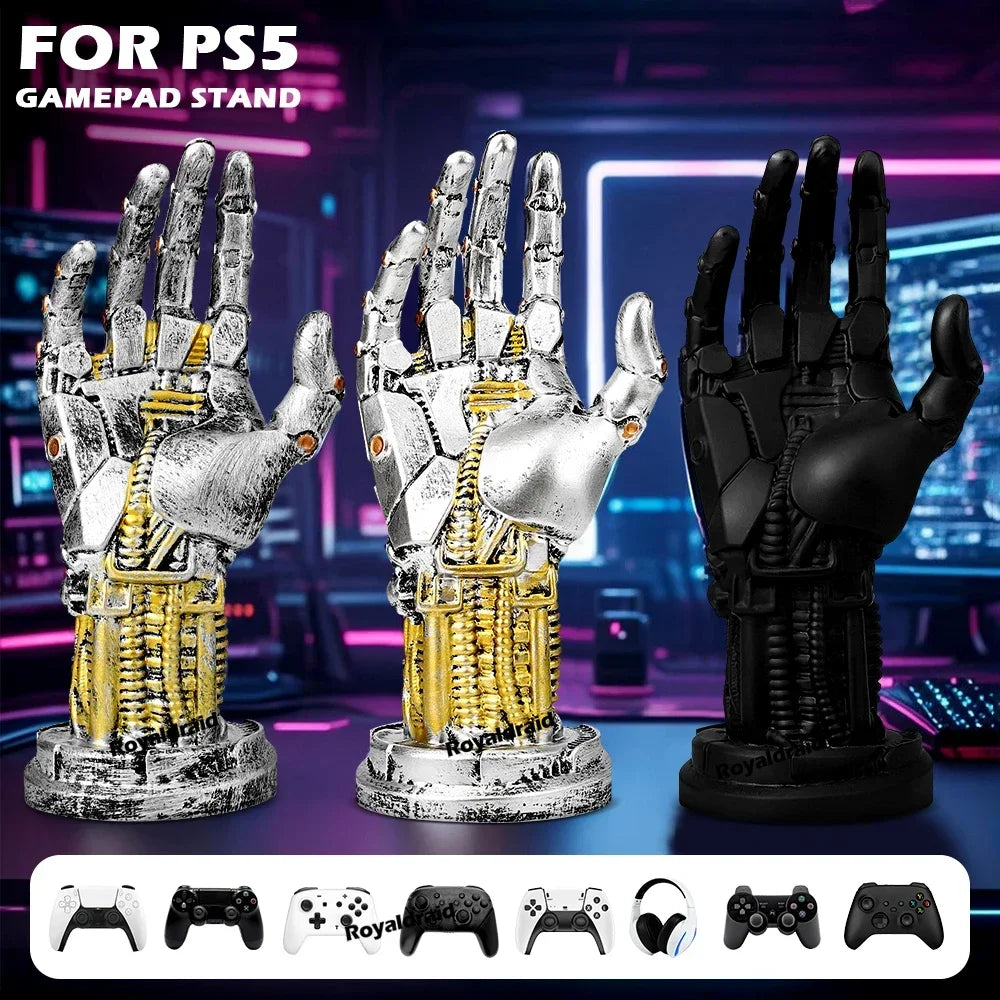 NEW Creative Game Controller Desktop Storage Stand Mechanical Arm Holder For PS5/PS4 Gamepad Bracket Headphone Home Decoration