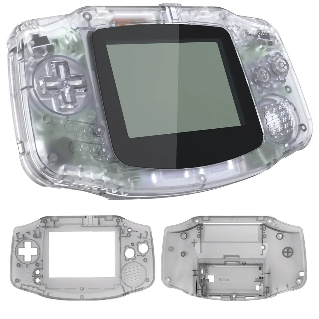 Replacement Full Housing Shell Kit DIY Casing Clear Replacement Shell Full Housing Cover with Buttons Custom For Game Boy GBA