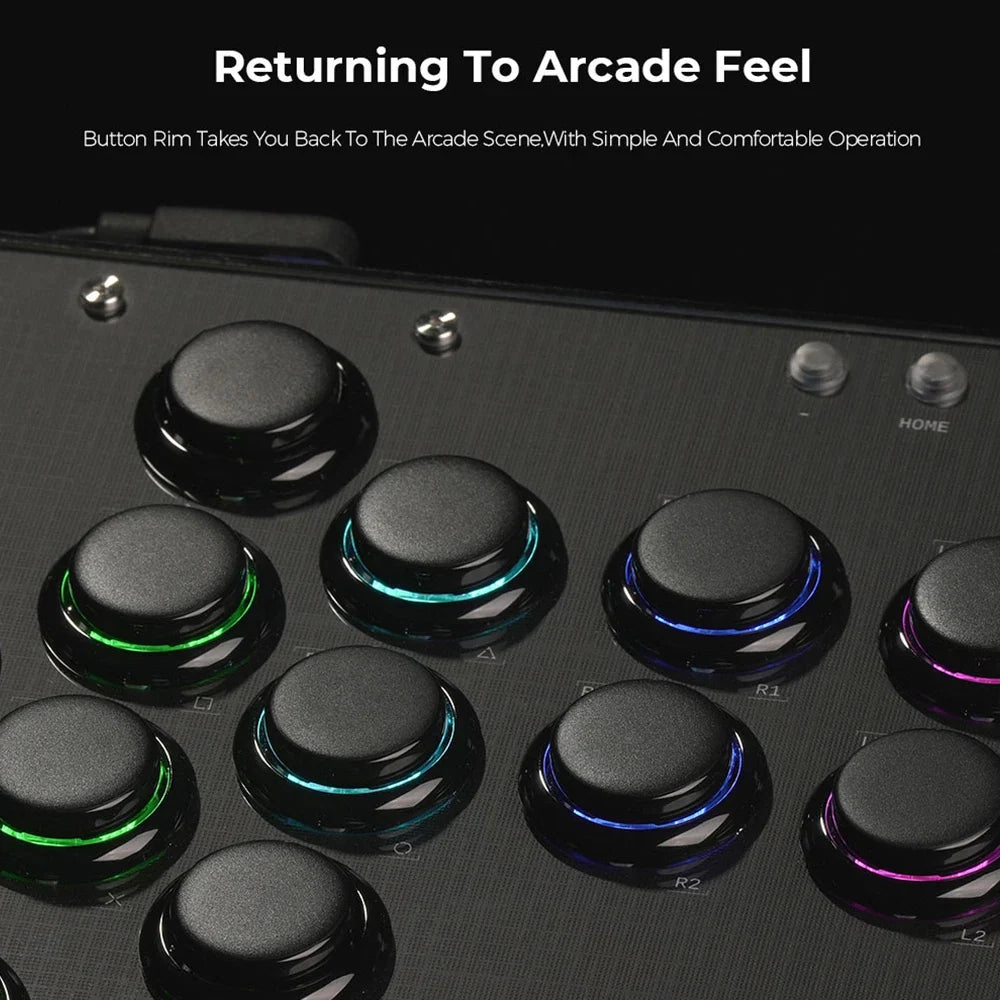 Haute42 U16 Leverless Hitbox Controller, Button Rim, PC/PS4/PS5