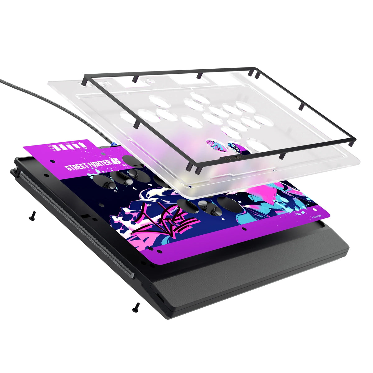 QANBA SAPPHIRE S1 Leverless Arcade Controller CAPCOM Street Fighter Juri Arcade Game Fightstick For PC/PS4/PS5