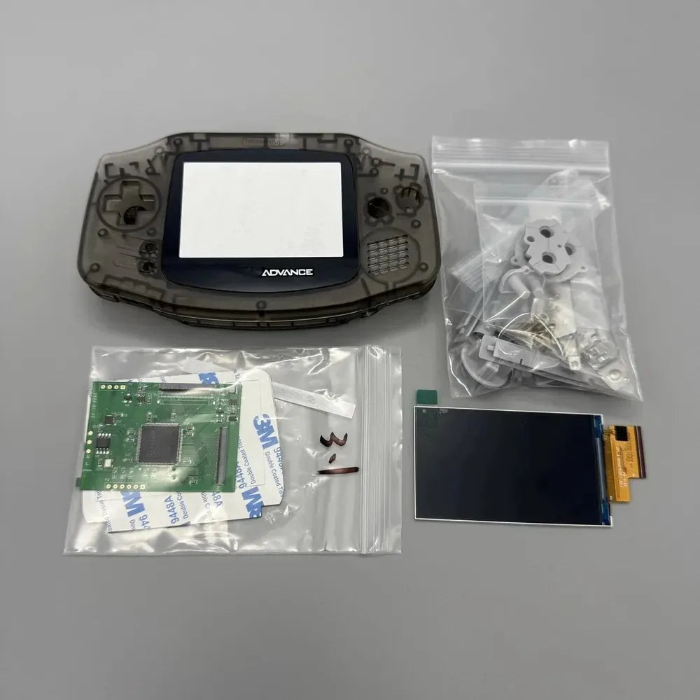 GBA 2.9" IPS LCD Kit, High Brightness, No Shell Cutting