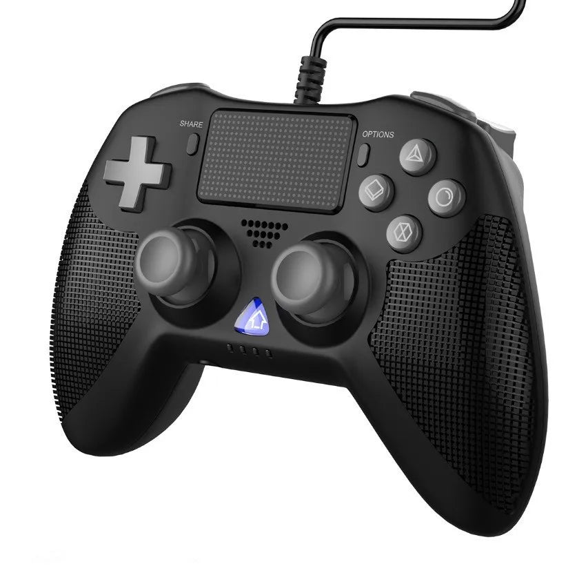 PG-P4018 Wired Game Controller for PS4/PS4 Slim/PS4 Pro/PS3/PC – Plug-and-Play Triangle Hero Controller with Turbo Function