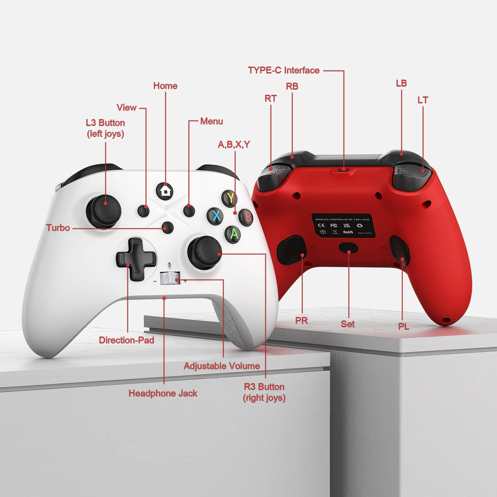 Wireless Hall Effect Controller for Xbox One, Series X|S and PC