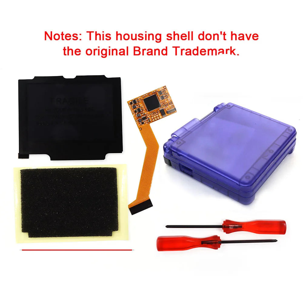 HISPEEDIDO GBA SP IPS V2 LCD Screen Kit, 5 Levels Brightness