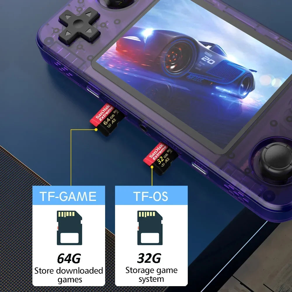R36H Retro Handheld Game Console 3.5-Inch IPS Open-Source Linux