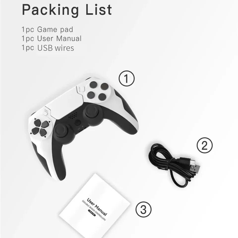 GAMINJA P48 Wireless Gamepad with Six Axis Gyroscope Game Controller For PS4 PS3 Console Win 7 8 10 Dual Vibration PC Joystick