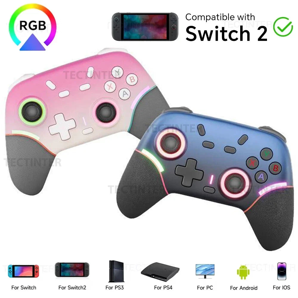 Wireless Bluetooth Controller For Nintendo Switch 2/PS3/PS4 Console Gamepad for Android/IOS Smart Phone PC Joystick Controle