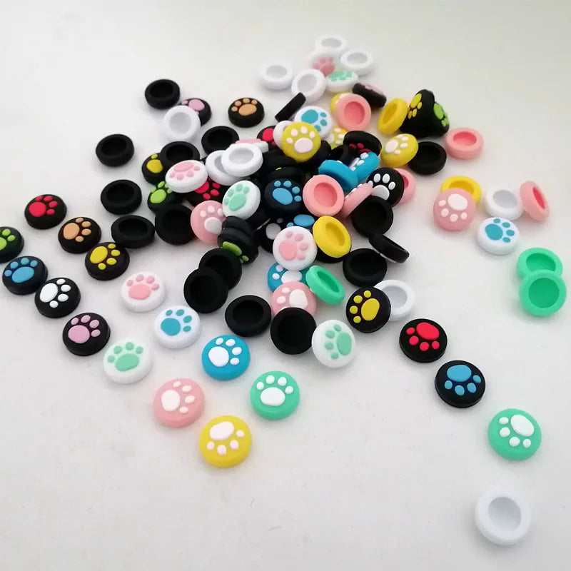 Cat Paw Silicone Joystick Cap for Nintendo Game Grip Controller Cap Soft Touch Cat Paw Theme Joystick Cap Cover Case