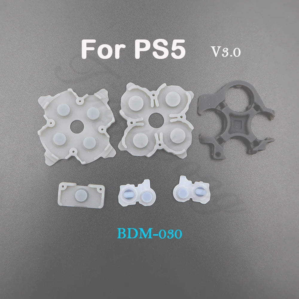 Conductive Rubber Button Pad Set for PS5 V1/V2/V3, PS4, PS3