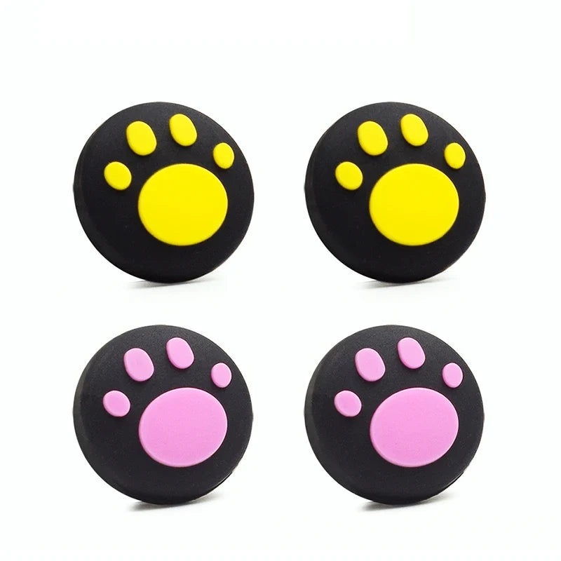 Cat Paw Silicone Joystick Cap for Nintendo Game Grip Controller Cap Soft Touch Cat Paw Theme Joystick Cap Cover Case