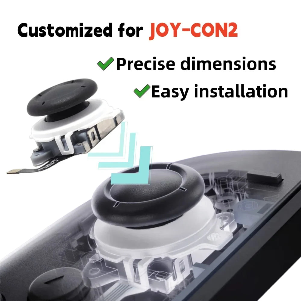 TMR Joystick for Switch 2 Joy-Con 2, Left Right 3D Analog Stick