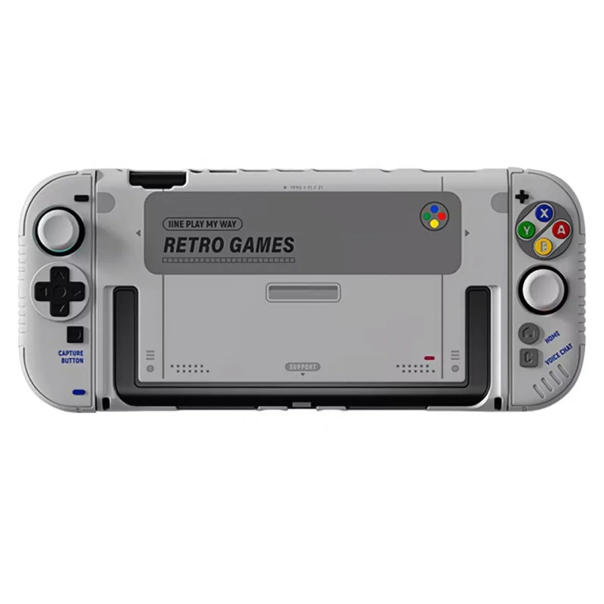 IINE Protective Case Retro Game Console Hard Shell For Switch 2 Handle Silicone Cover Thumb Grip Caps Gaming Accessory