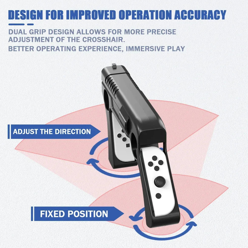 For Nintendo Switch / Switch OLED Hunting Games Grip Holder For Splatoon 3 Shooting Games Gun Controller