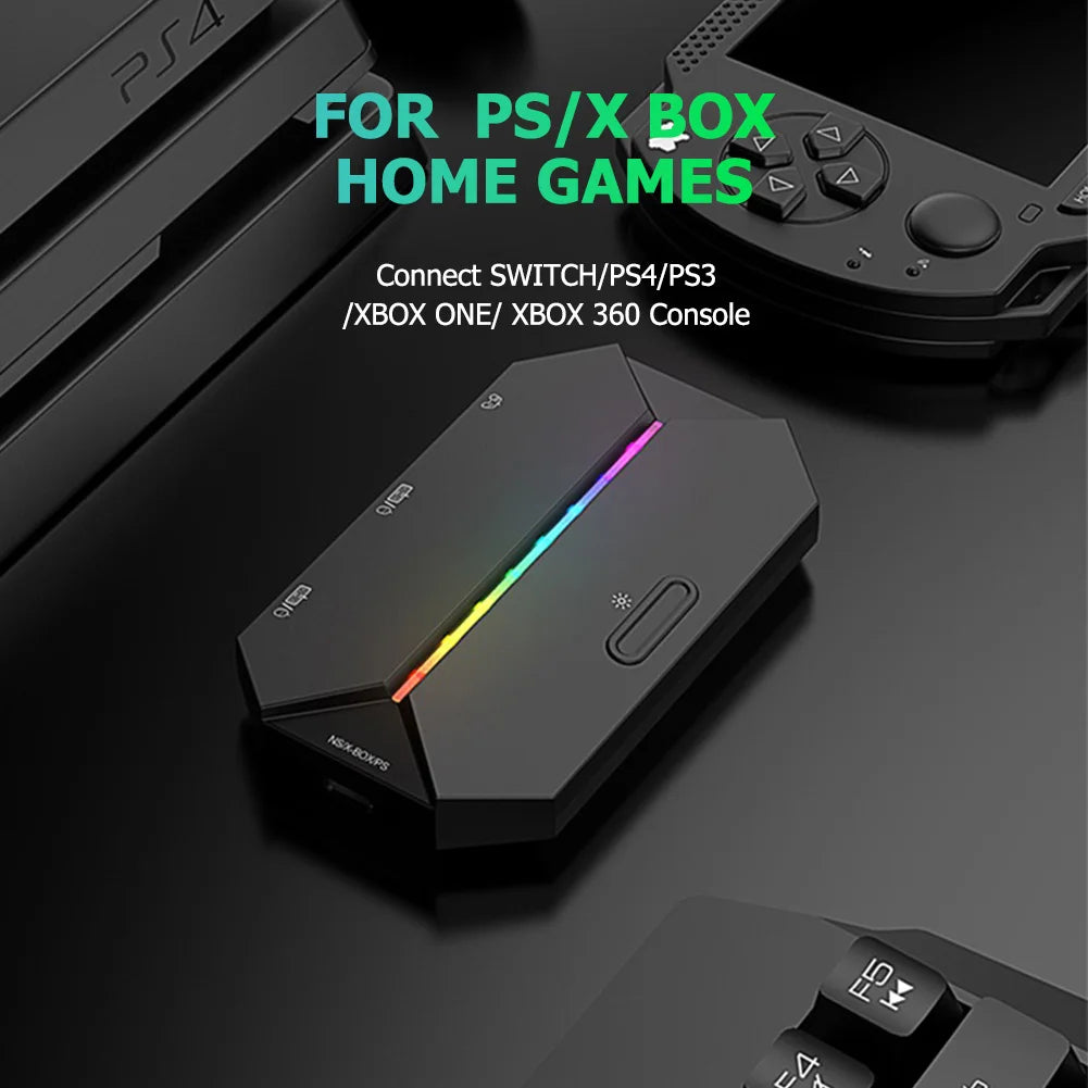 G6L for Nintendo Switch, Xbox One, PS4, PS3 Keyboard Mouse Converter